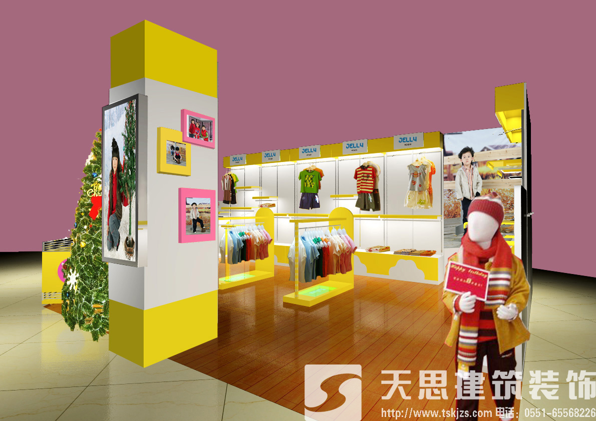 童裝店裝修設(shè)計(jì) 為你裝扮時尚小潮童