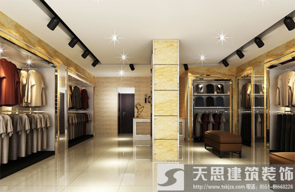 男裝店裝修設計展現(xiàn)男性魅力