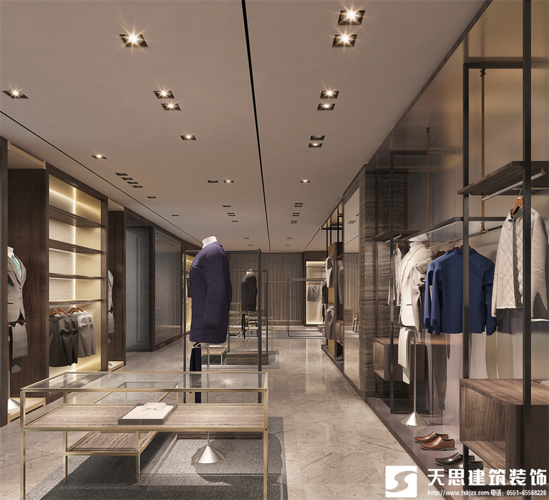 男裝店裝修設(shè)計風格，男裝店裝修，男裝店設(shè)計